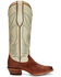 Image #2 - Justin Women's Clara Underslung Suede Western Boots - Square Toe , Brown, hi-res