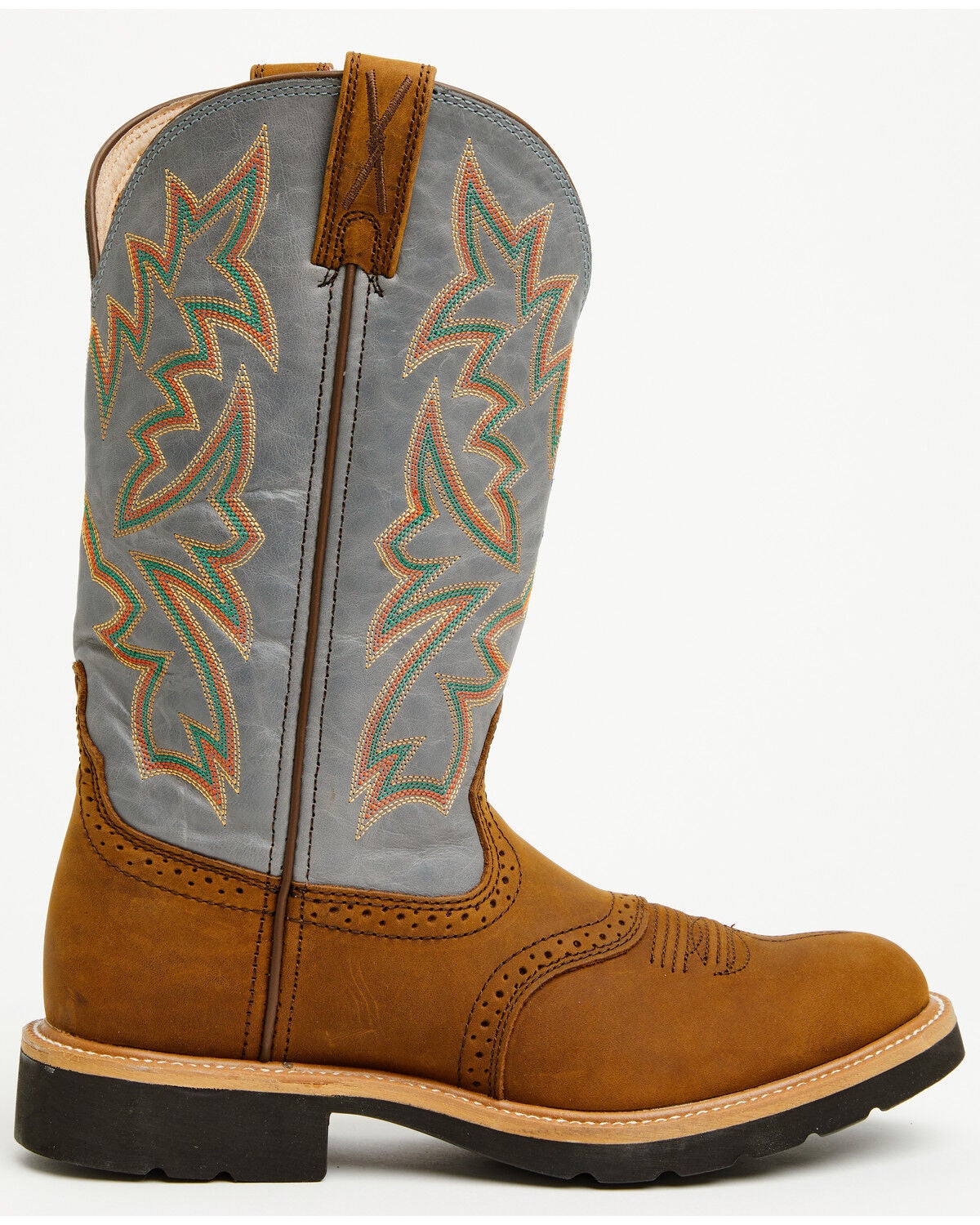 Image #2 - Twisted X Men's Cowboy Pull-On Work Boots - Soft Toe, Distressed, hi-res