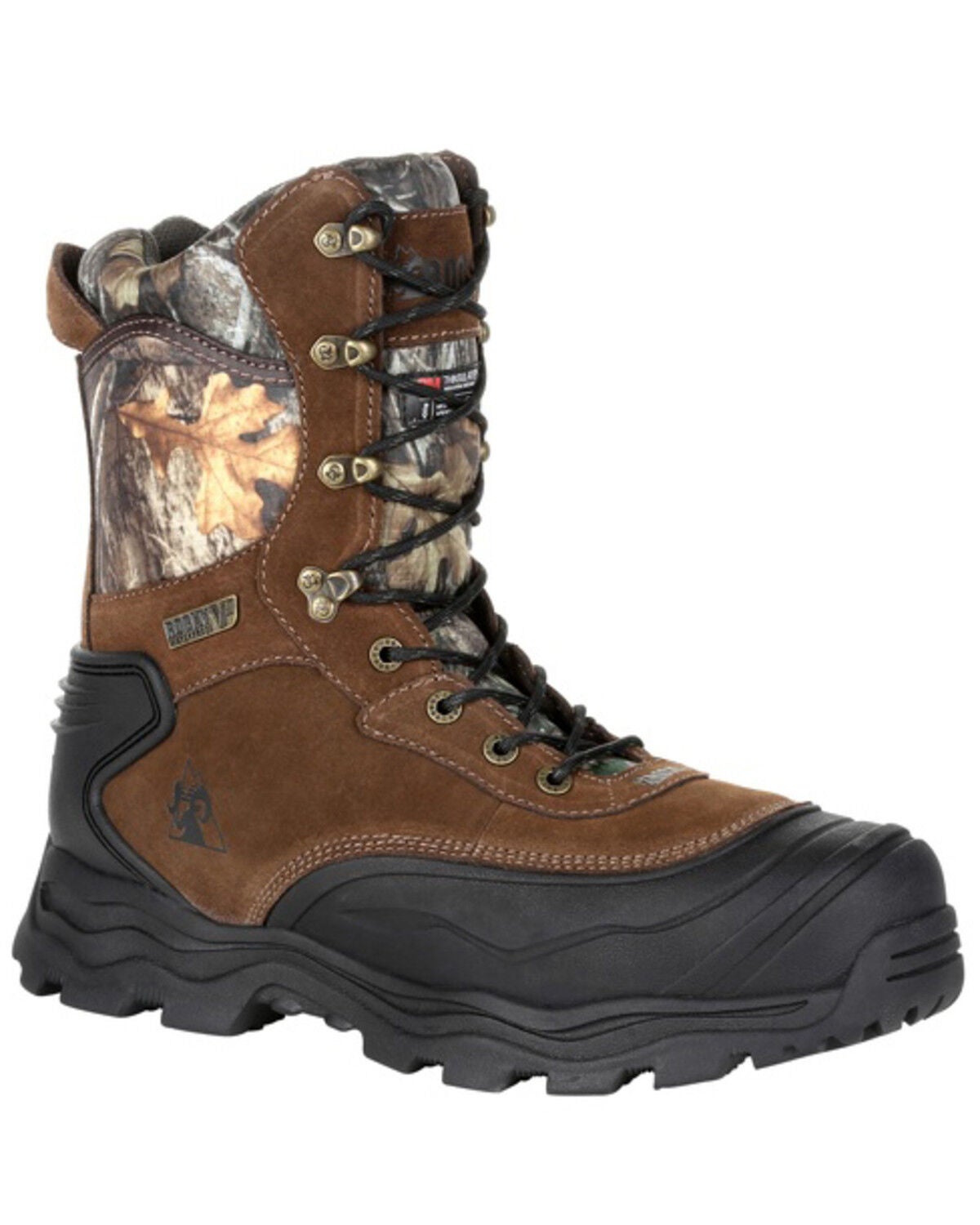 Rocky Men's Multi-Trax Waterproof Outdoor Boots - Soft Toe, Bark, hi-res
