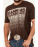 Image #3 - RANK 45&reg; Men's Blurville Short Sleeve Graphic T-Shirt, Chocolate, hi-res