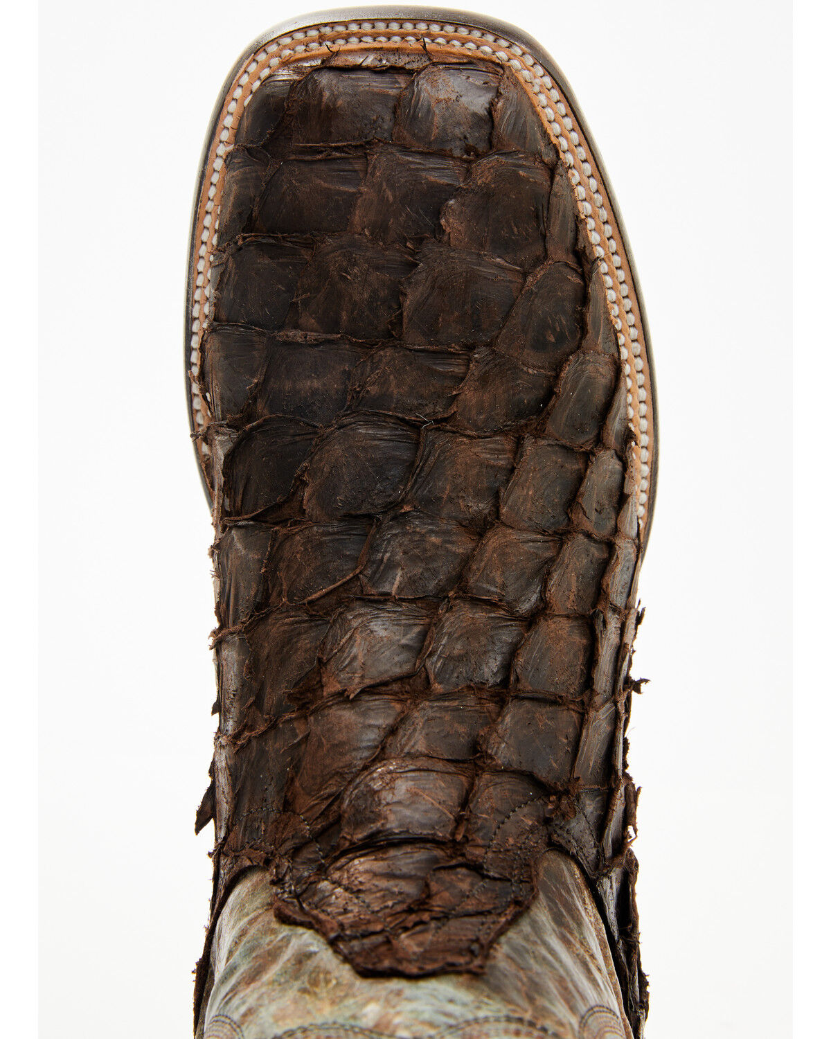 Image #6 - Cody James Men's Exotic Pirarucu Ocean Western Boots - Broad Square Toe, , hi-res