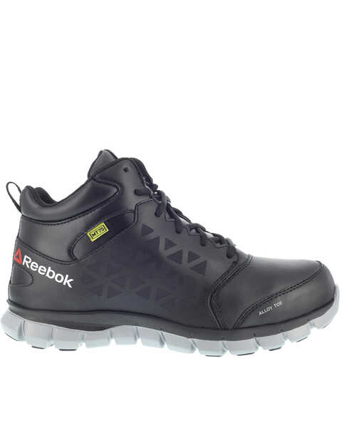 Reebok Women's Black Sublite Met Guard Work Shoes - Alloy Toe, Black, hi-res