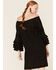 Roper Women's Ruffle Sleeve Dress, Black, hi-res