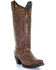 Corral Women's Butterfly Inlay & Embroidery Western Boots - Snip Toe, Brown, hi-res