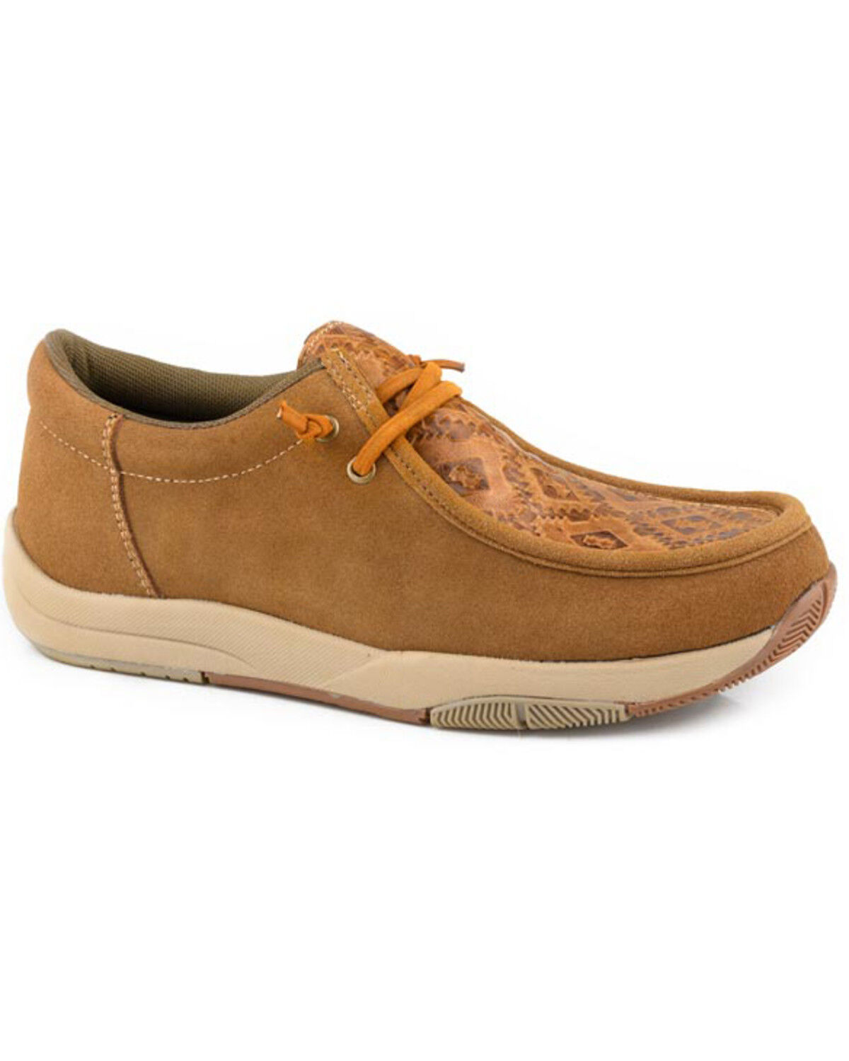 Image #1 - Roper Women's Southwestern Print Clearcut Low Casual Shoes - Moc Toe, Tan, hi-res