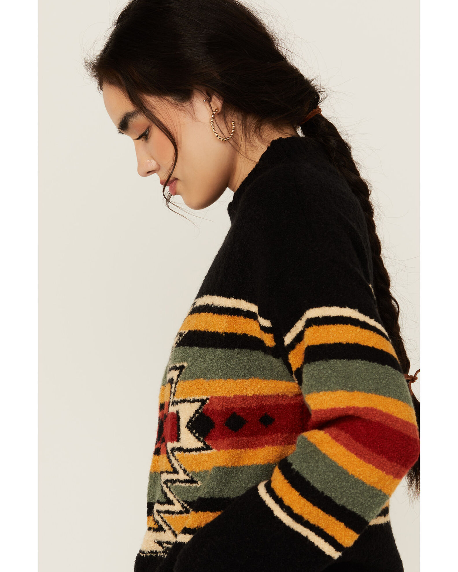 Southwestern print sweater new arrivals