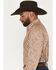 Image #2 - Ely Walker Men's Paisley Print Long Sleeve Pearl Snap Western Shirt - Tall, Khaki, hi-res