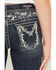 Image #2 - Grace in LA Girls' Embroidered Bootcut Stretch Denim Jeans, Medium Wash, hi-res