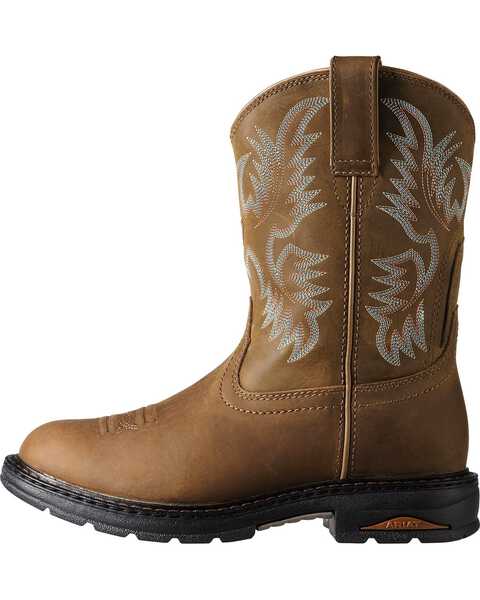 Ariat Women's Tracey Pull On Work Boots - Composite Toe, Dusty Brn, hi-res