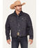 Image #1 - Ely Walker Men's Dark Wash Snap Denim Jacket, Dark Wash, hi-res