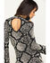 Shyanne Women's Snake Print Jacquard Dress , Python, hi-res