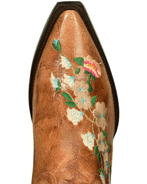 Image #6 - Macie Bean Women's Rose Garden Western Boots - Snip Toe, Honey, hi-res