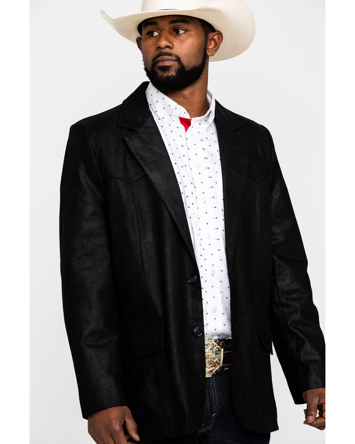 black suede sports jacket