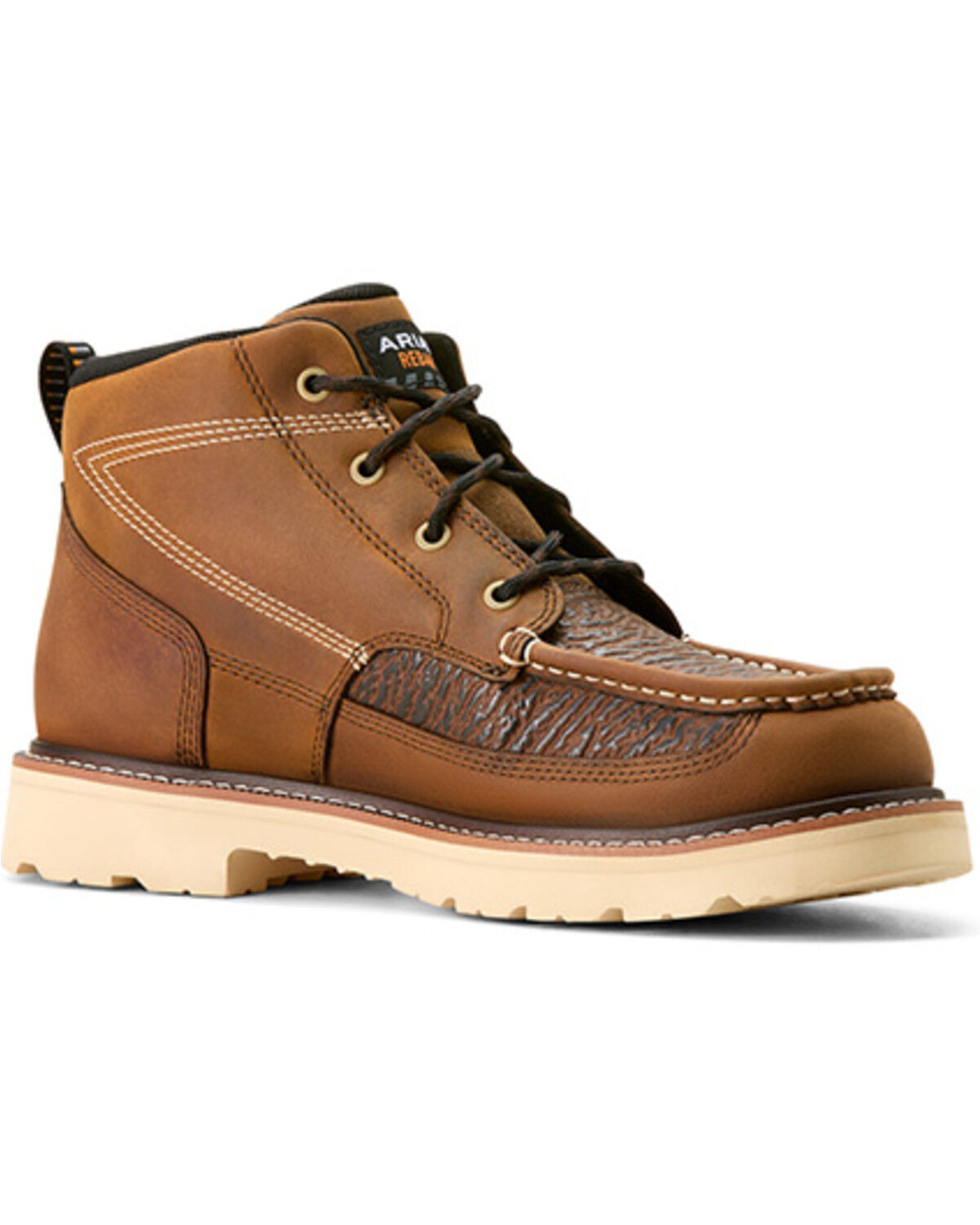Image #1 - Ariat Men's 5.5" Rebar Lift Chukka Moc Work Boots - Soft Toe, Brown, hi-res