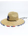 Cody James Men's USA Strong Lifeguard Straw Sun Hat , Red/white/blue, hi-res