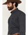 Image #2 - Roper Men's Amarillo Geo Print Long Sleeve Button-Down Western Shirt, Black, hi-res