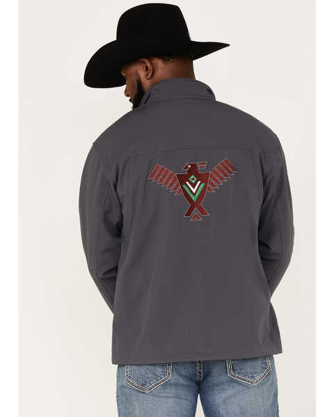 Image #4 - Ariat Men's Team Mexico Thunderbird Zip-Front Softshell Jacket , Black, hi-res