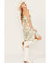 En Creme Women's Floral Print Tie Back Sleeveless Dress, Ivory, hi-res