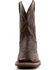 Image #4 - Dan Post Men's Alamosa Hand Ostrich Quill Western Boots - Broad Square Toe, Brown, hi-res