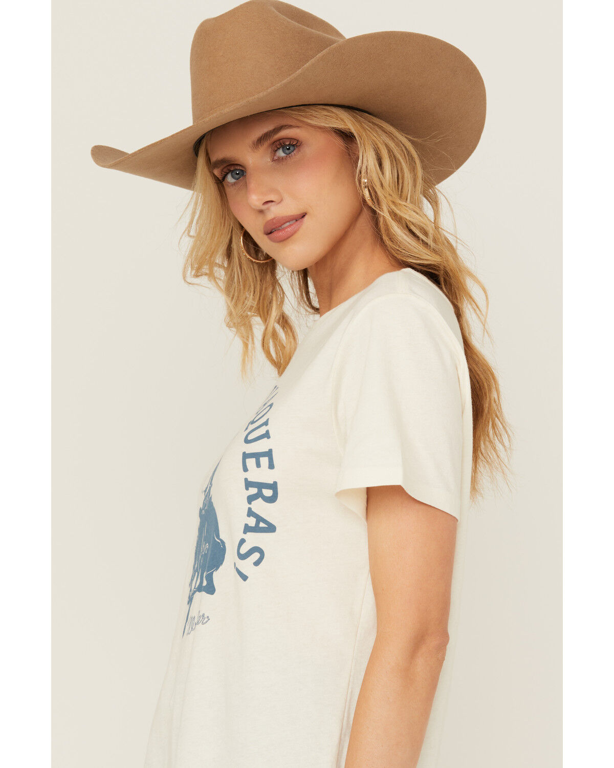 Image #2 - Wrangler Women's Bronco Short Sleeve Graphic Tee, Cream, hi-res