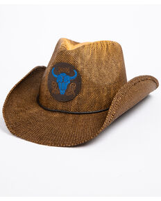 Cody James Men's Blue Bull Hat , Brown, hi-res