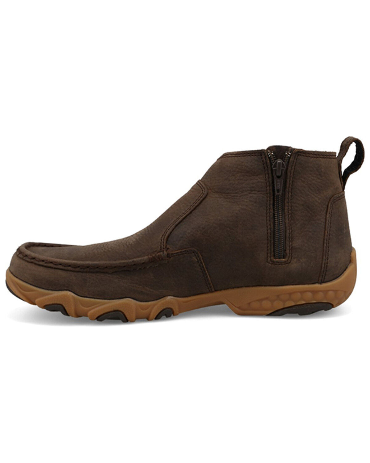 Image #3 - Twisted X Men's 4" Chelsea Driving Moc Shoes - Moc Toe, Brown, hi-res