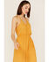 Image #2 - Molly Bracken Women's Lace Trim Midi Dress, Mustard, hi-res