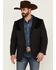 Image #1 - Cody James Men's Waco Contrast Yolk Button Down Western Sportcoat , Charcoal, hi-res