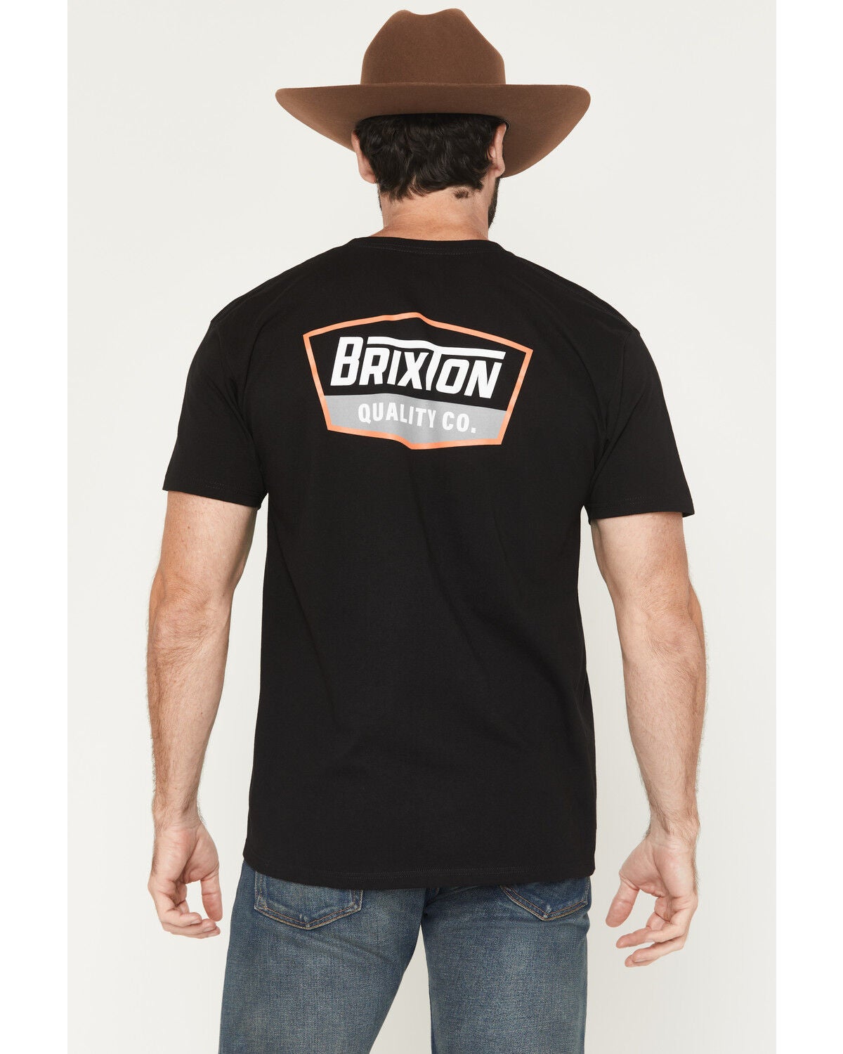 Brixton Men's Oath V Short Sleeve Graphic T-Shirt, Black, hi-res