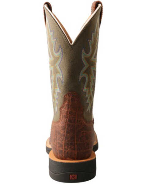 Image #5 - Twisted X Men's Tech X Western Boots - Broad Square Toe, Green, hi-res