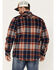 Image #4 - Dakota Grizzly Sherpa Lined Wool Shacket, Blue/red, hi-res