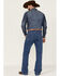 Image #3 - Blue Ranchwear Men's Buckaroo Medium Wash Stretch Regular Bootcut Jeans, Medium Wash, hi-res