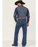 Image #3 - Blue Ranchwear Men's Buckaroo Medium Wash Stretch Regular Bootcut Jeans , Medium Wash, hi-res