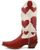 Image #3 - Twisted X Women's Steppin' Out Western Boots - Snip Toe, Red, hi-res