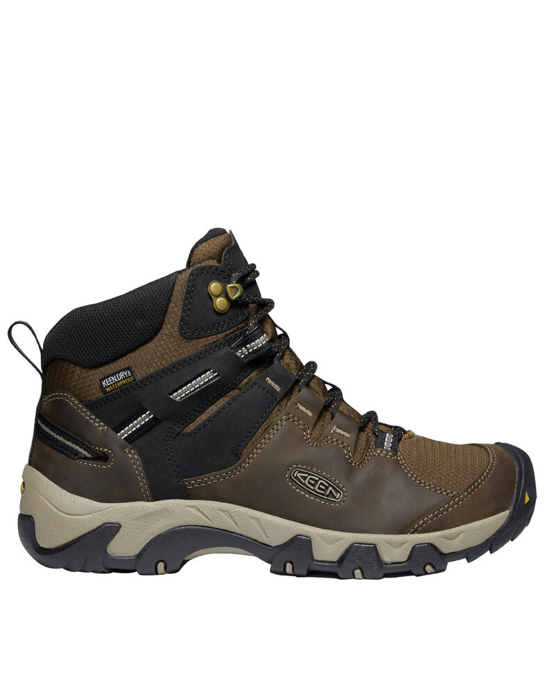 Keen Men's Steens Waterproof Hiking Boots - Soft Toe, Black, hi-res