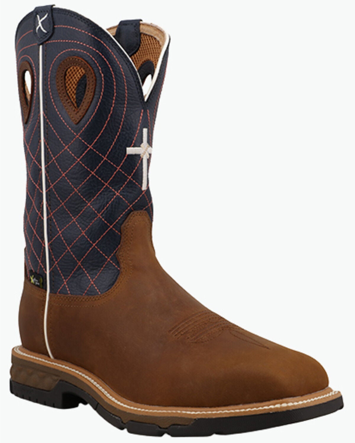 Twisted X Men's Met Guard Waterproof Work Boots - Alloy Toe, Brown, hi-res