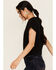 Image #2 - Idyllwind Women's Sorry Gone Country Short Sleeve Cropped Graphic Tee, Black, hi-res