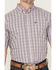 Image #3 - Ariat Men's Roy Plaid Print Short Sleeve Button-Down Western Shirt, Grey, hi-res