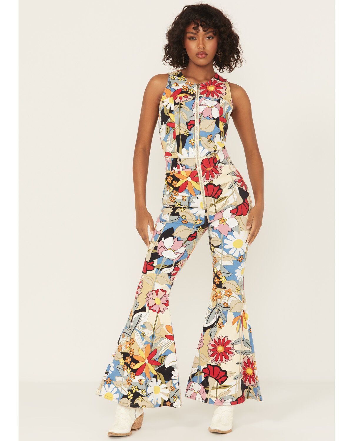 Image #2 - Wrangler X Lainey Wilson Women's Blooming Belle Floral Jumpsuit, , hi-res