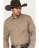 Image #2 - Gibson Men's Monitor Print Long Sleeve Button-Down Western Shirt, Black, hi-res