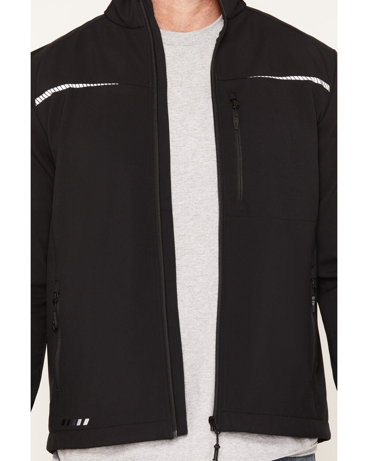 Image #3 - Strauss Men's E.S. Motion Softshell Jacket, Black, hi-res