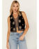 Image #1 - Shyanne Women's Velvet Beaded Vest, Black, hi-res