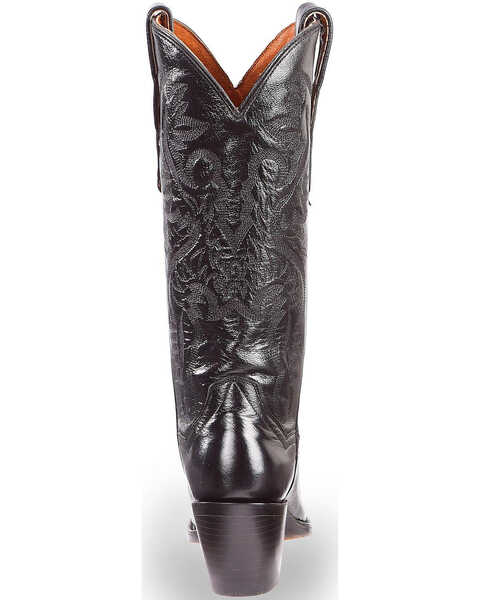 Dan Post Polished Western Boots - Snip Toe, Black, hi-res
