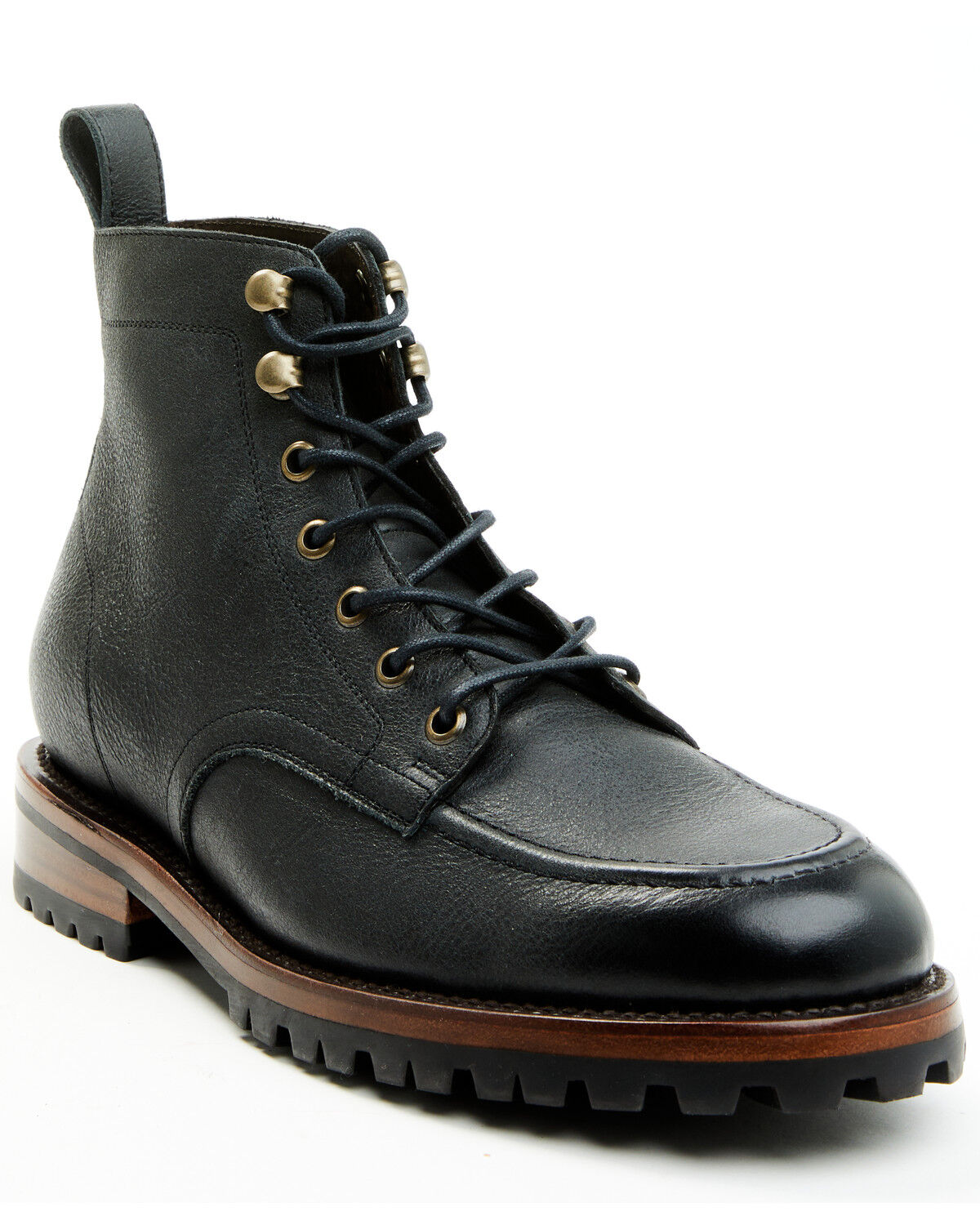 Image #1 - Brothers and Sons Men's Boondocks Casual Boots - Moc Toe, Black, hi-res
