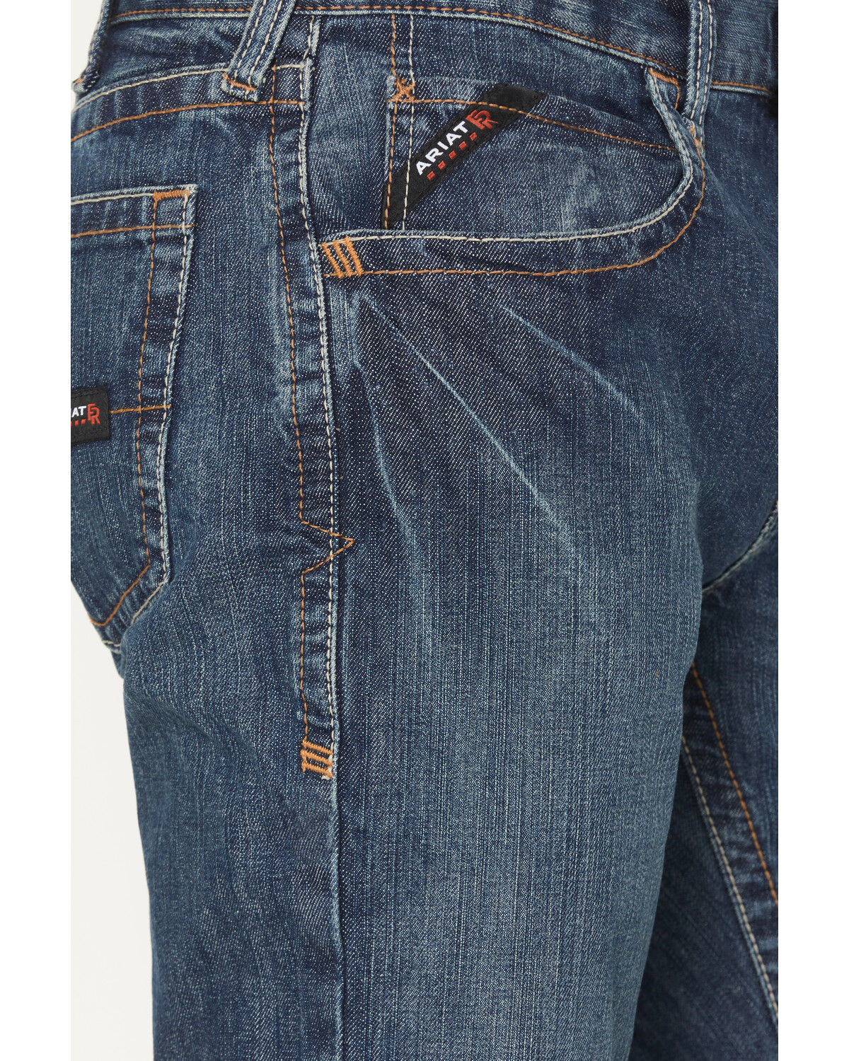 Image #3 - Ariat Men's FR M3 Medium Wash Loose Basic Stackable Straight Leg Jean, Denim, hi-res