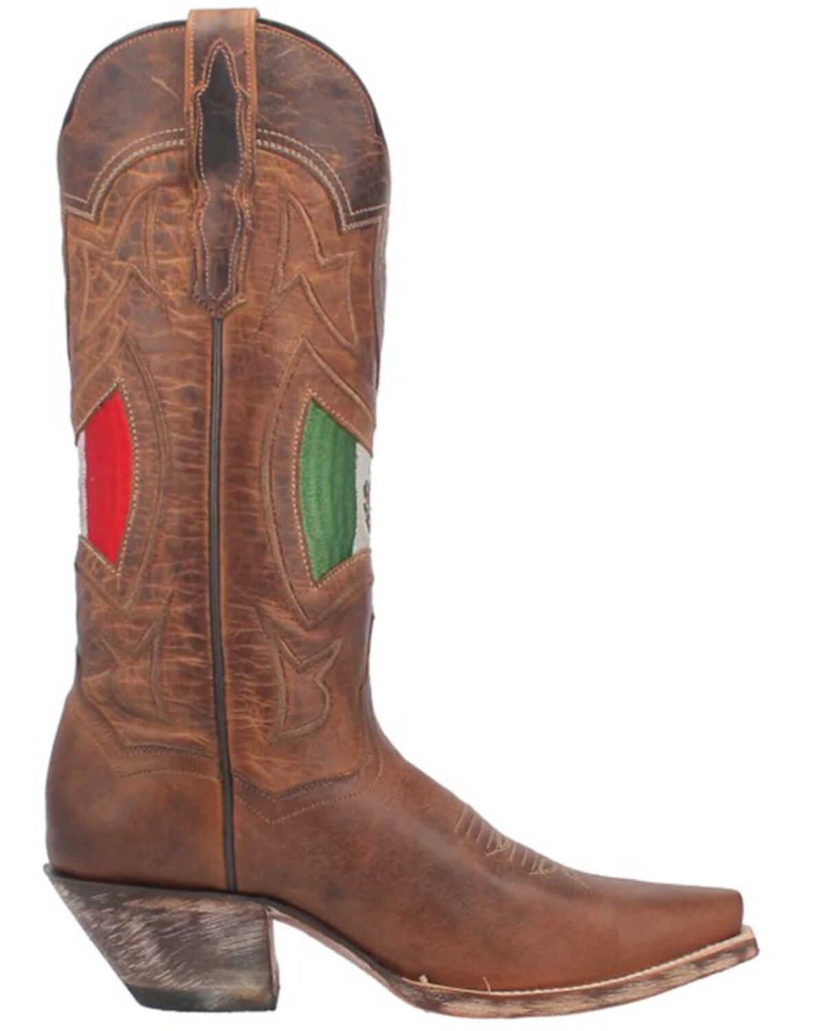 Image #2 - Dan Post Women's Corazon Western Boots - Snip Toe, Brown, hi-res