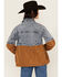 Image #4 - Ashley Women's Color Block Quilted Denim Jacket, Brown, hi-res