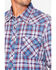 Image #4 - Rock & Roll Denim Men's Double Dye Plaid Print Long Sleeve Western Shirt, Grey, hi-res