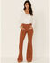 Image #1 - Idyllwind Women's Pecan High Rise Flare Stretch Corduroy Jeans, Pecan, hi-res
