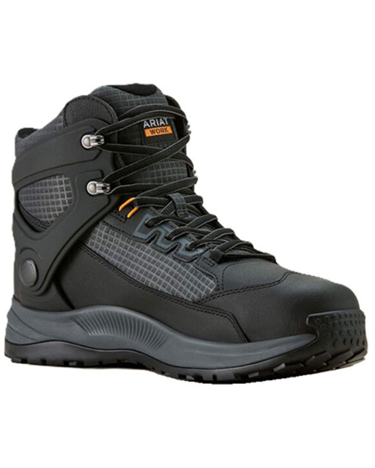 Image #1 - Ariat Men's Outpace Shift 6" Waterproof Lace-up Work Boots - Composite Toe, Black, hi-res